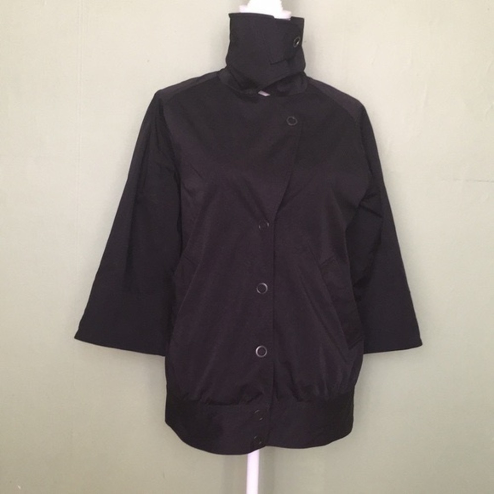 YANSI FUGEL‎ lightweight black jacket high collar